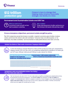 Estate Tax One Pager preview image
