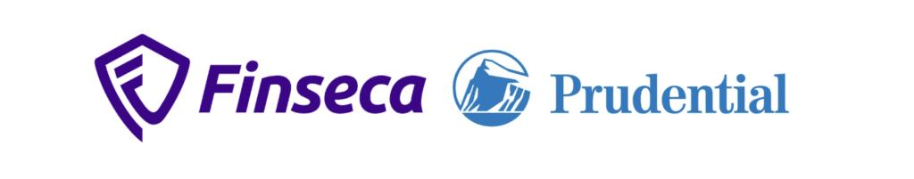A logo Lockup of Finseca and Prudential to lead the press release