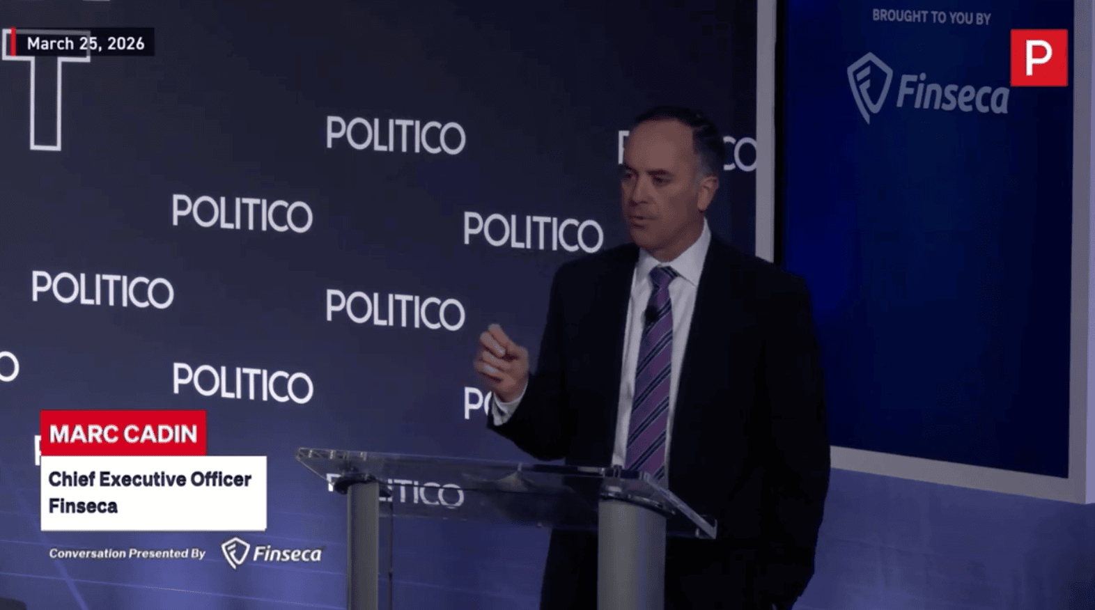 Marc Cadin at Politico Economy Event